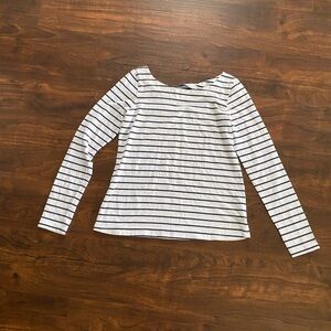 Lilly Pulitzer Tristan Twist Back Top Navy Stripe Size Small